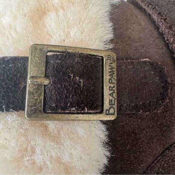 BEARPAW Women’s Abby Shearling Suede Ankle Boots Sheepskin/Wool Lining | Size 7 - Picture 7 of 10
